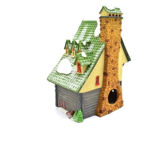 DEPARTMENT 56 LIGHTED ELVES BUNKHOUSE RETIRED PORCELAIN VILLAGE